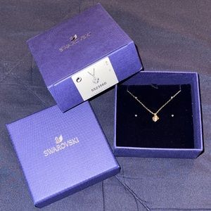 Swarovski Gold Dice Necklace